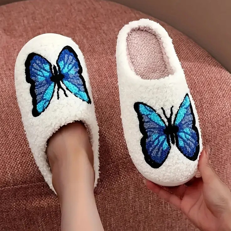 Embroidery Garments - Унисекс пушистые хлопковые тапочки SHAJI с
