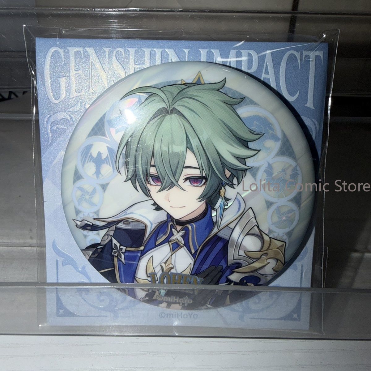 Embroidery Reddit - Аниме Genshin Impact Lohen Косплей Металлический